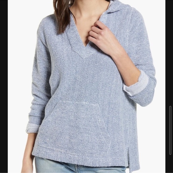 Faherty Oversized French Terry Beach Hoodie - Picture 1 of 6